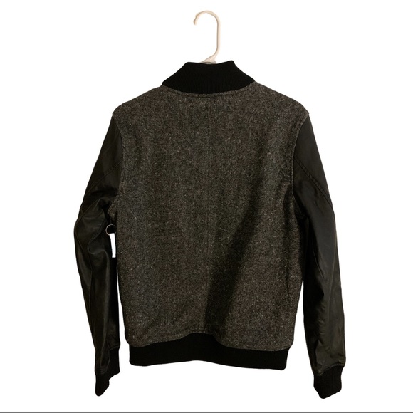 Modern Amusement Wool Snap Up Radecliff Varsity Women’s Jacket Black Sz S - Picture 2 of 8